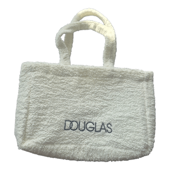 White teddy tote bag