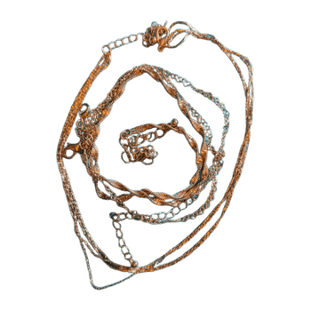 Gold chain necklace set