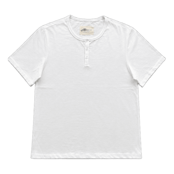 Hvid henley t-shirt