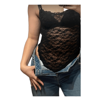 Black lace bodysuit