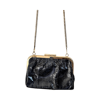 Blue vintage clutch bag