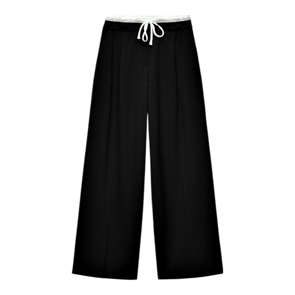 Sorte wide leg bukser