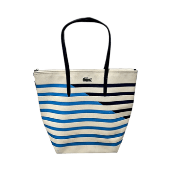 Lacoste striped tote bag