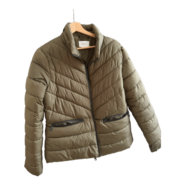 Reserved green puffer jacket