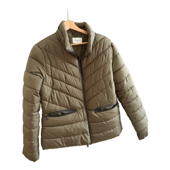 Reserved green puffer jacket