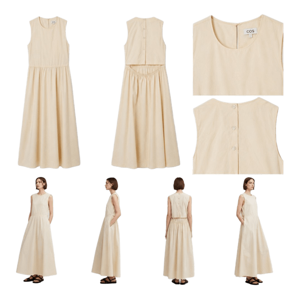 Smilting beige cotton dress