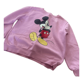 Vaaleanpunainen Mikki Hiiri -collegepaita
