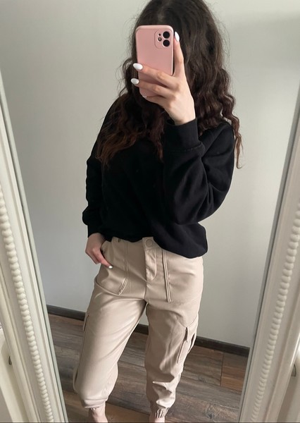 Beige cargo pants