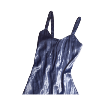 Siniharmaa vintage mekko M