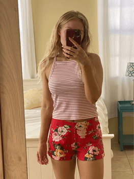 Raidallinen croptop