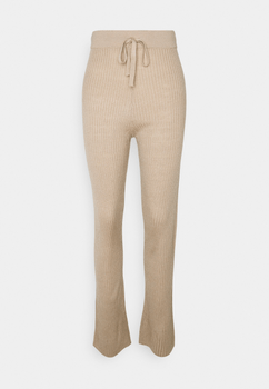 Beige woven pants