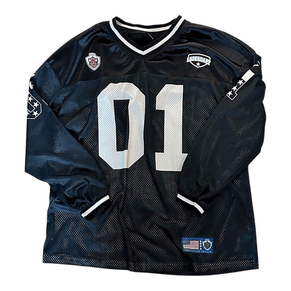 Black mesh sports jersey