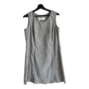 Grey patterned mini dress