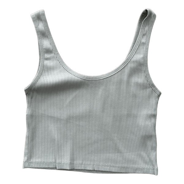 Stradivarius mint ribbed top