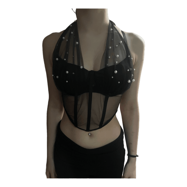 Black corset top