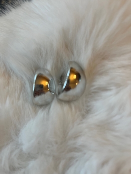 Silver hoop earrings