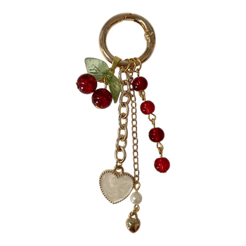 Bag charm cherry