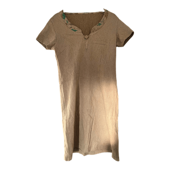 Beige lyhythihainen mekko