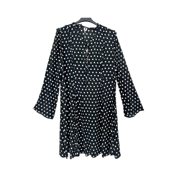 ARKET mustavalkoinen polka dot mekko, uusi