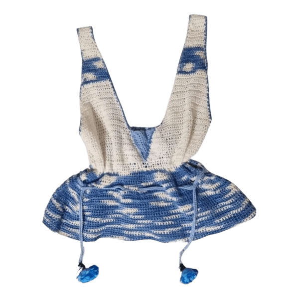 Vintage Crochet Knit Festival Boho Top