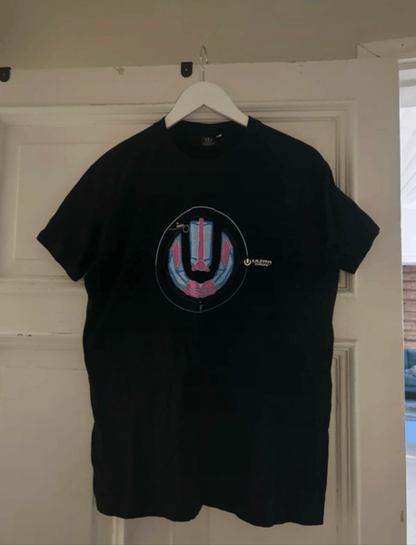 Merch: Ultra Europe Black Cotton T-Shirt / Size M 