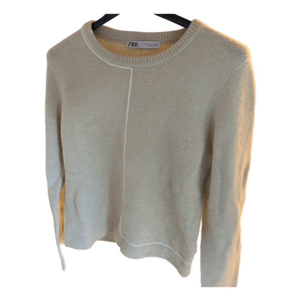 Beige strikket Zara sweater