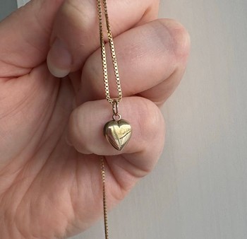 14k Gold heart pendant (585)