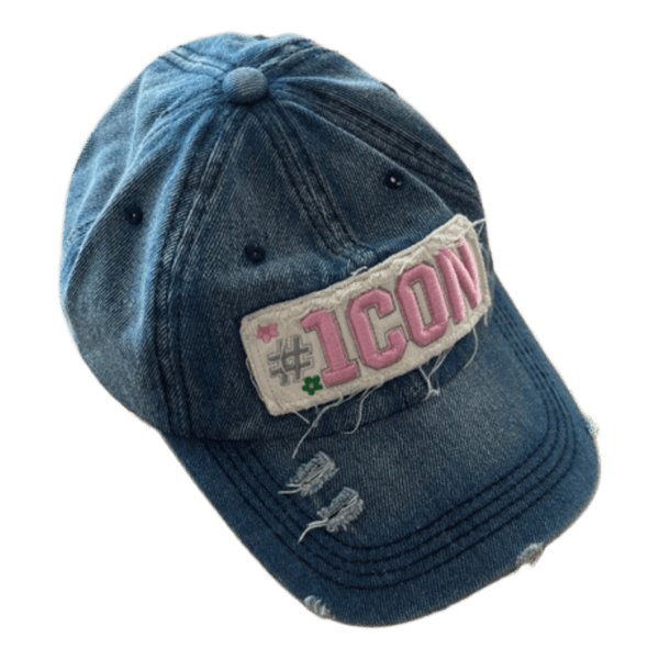 Blue denim cap