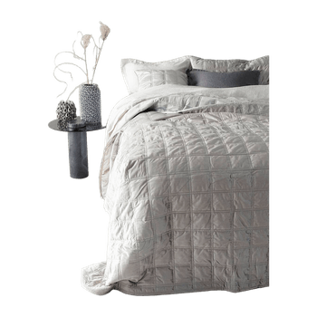 Grey bedspread 260x260 cm