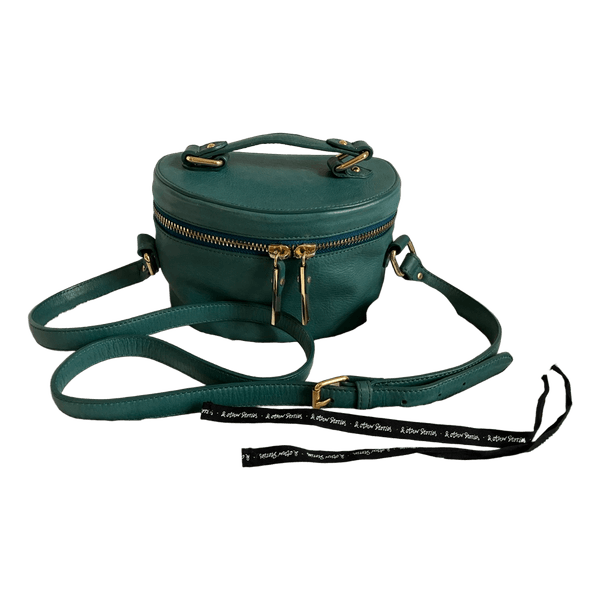 & Other Stories green leather bag /vihreä nahkalaukku