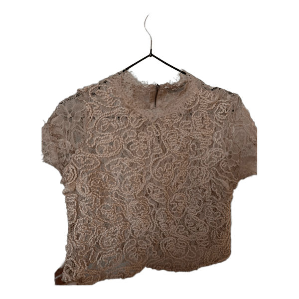Beige lace top