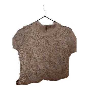 Beige lace top