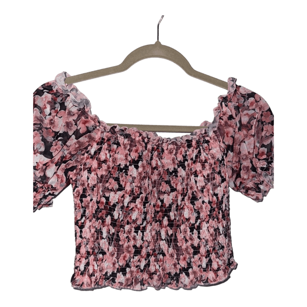 Pink floral top