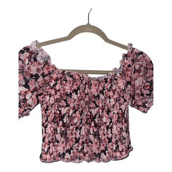 Pink floral top