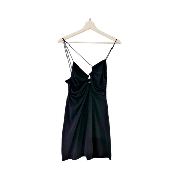 Musta mini mekko / S