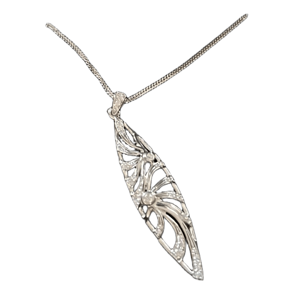 Gold time 925 silver necklace with pendant