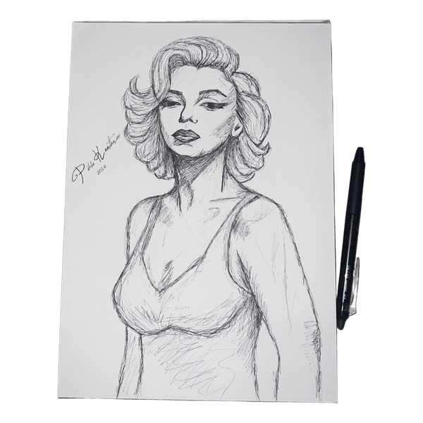 Marilyn Monroe -piirustus