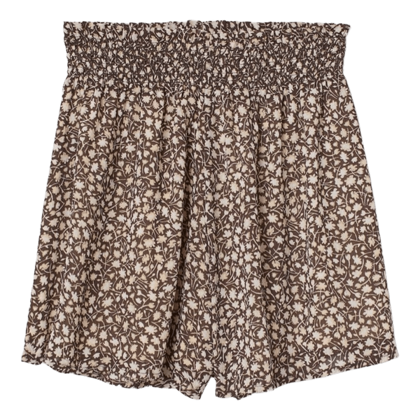Brune blomstrede shorts