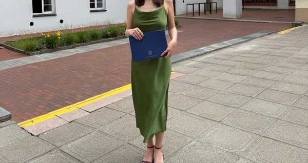 Green satin midi dress