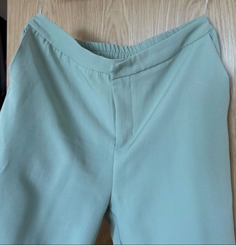 Mint green trousers