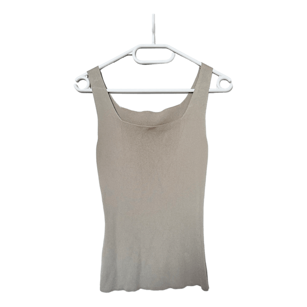 Light green ribbed tank top