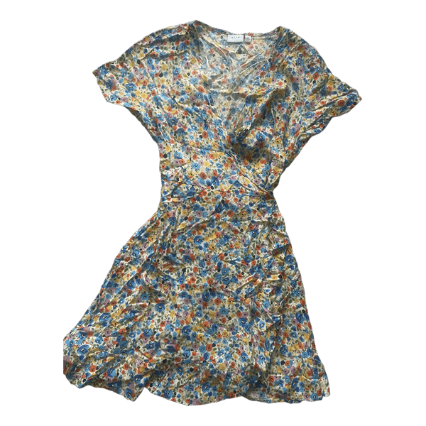 Vila floral wrap dress
