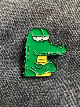 Crocodile enamel pin