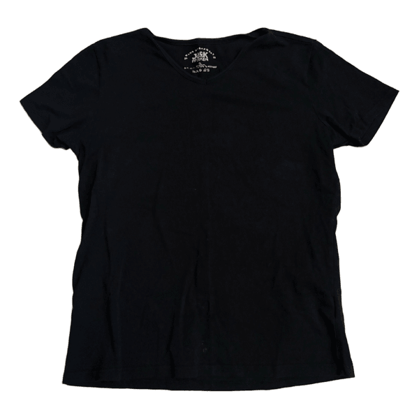 Black V-neck t-shirt