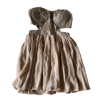 Beige juhlamekko