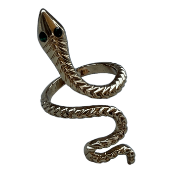 Snake gold tone ring