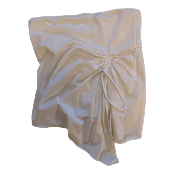 White ruched top