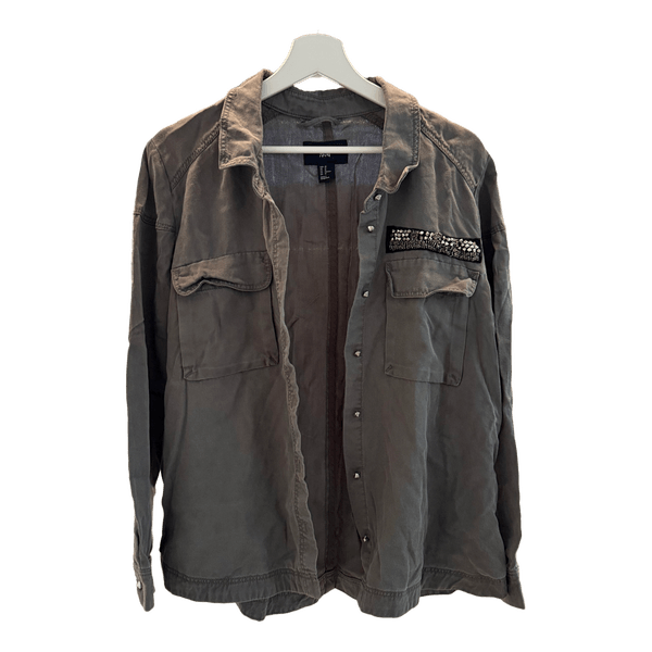 H&M harmaa/khaki  paitatakki/kauluspaita