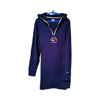 Tommy Navy hoodie dress collegemekko