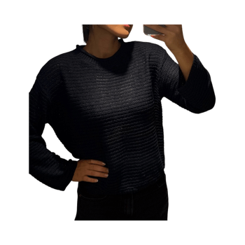 Navy knit sweater